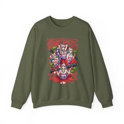 Yamato One Piece Sweatshirt – 100% Cotton Anime Pullover for Wano Arc Fans