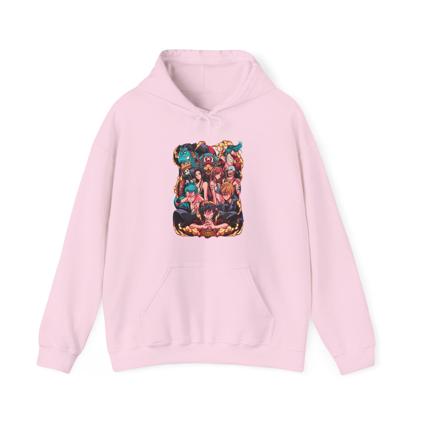 One Piece Characters Hoodie – 100% Cotton Anime Hoodie Featuring Straw Hat Crew
