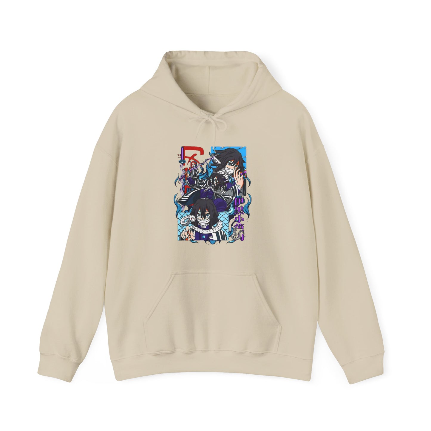 Obanai Iguro Demon Slayer Hoodie – 100% Cotton Serpent Hashira Anime Hoodie