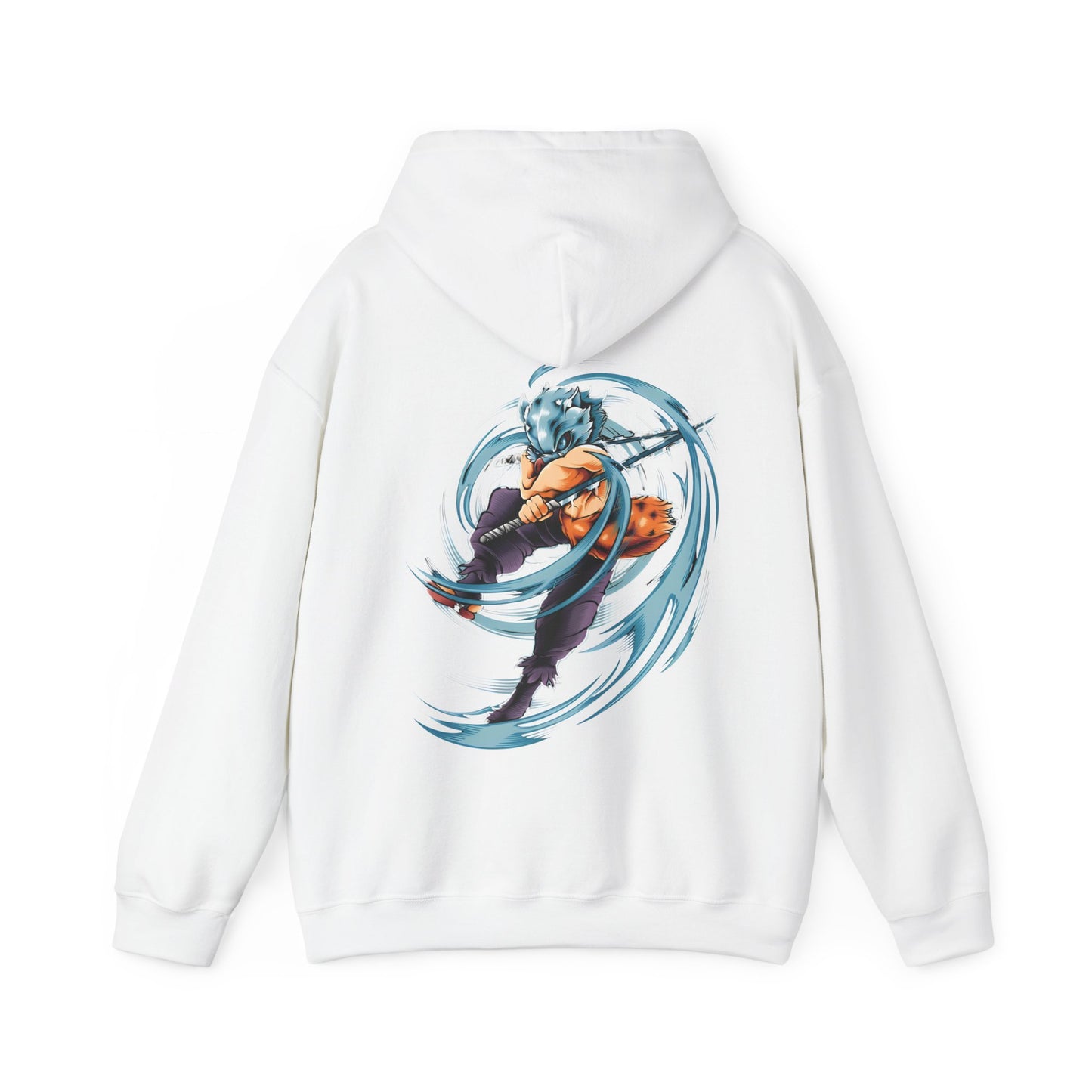 Inosuke Hashibira Back Print Hoodie – 100% Cotton Demon Slayer Anime Hoodie