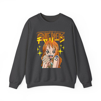 Nami One Piece Sweatshirt – 100% Cotton Anime Pullover for Straw Hat Fans