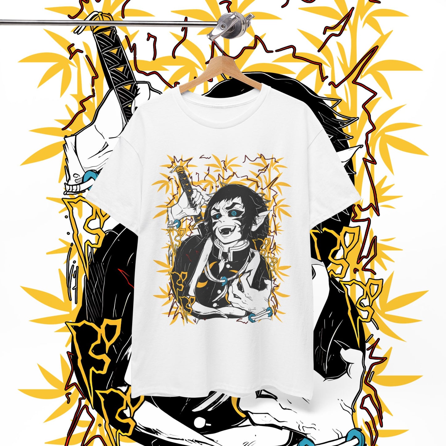 Kaigaku Demon Slayer Art T-Shirt 100% Cotton Anime Graphic Tee