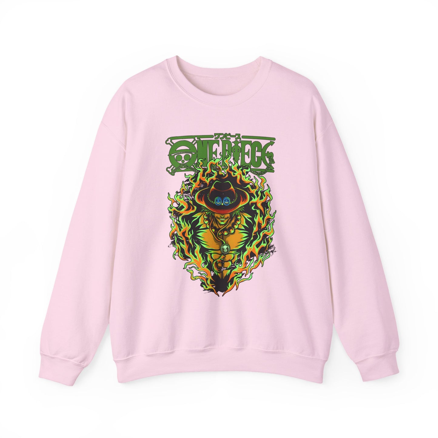 Portgas D. Ace One Piece Sweatshirt – 100% Cotton Anime Pullover for Fire Fist Fans