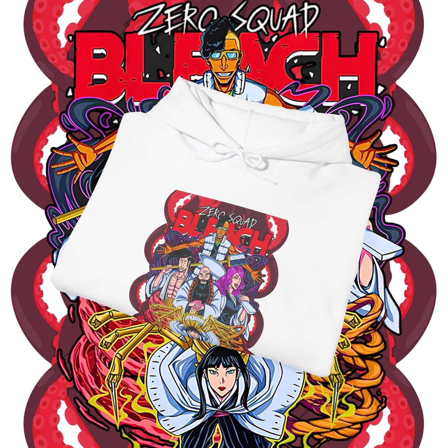 Zero Squad Bleach Cotton Hoodie – Anime Streetwear