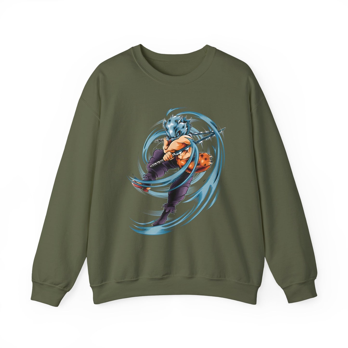 Inosuke Hashibira Demon Slayer Sweatshirt – 100% Cotton Anime Pullover for Fans