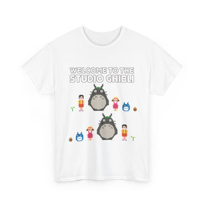 Totoro Pixel T-Shirt 100% Cotton | Studio Ghibli Anime Graphic Tee