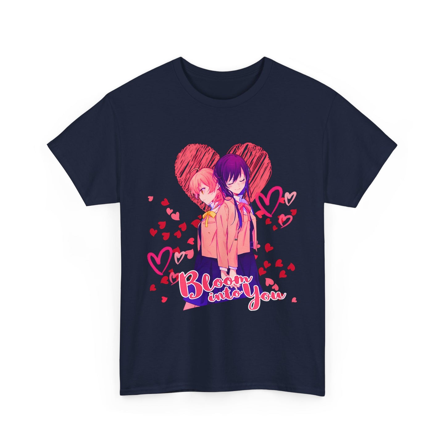 Bloom Into You T-Shirt – 100% Cotton Yuri Anime Tee Featuring Yuu and Touko