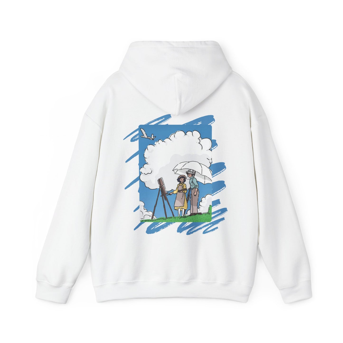 The Wind Rises Hoodie with Back Print – 100% Cotton Studio Ghibli Inspired Pullover