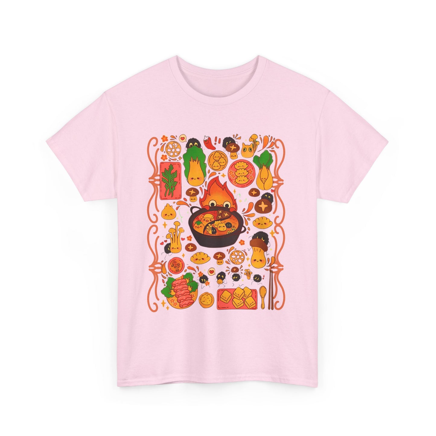 Calcifer Breakfast T-Shirt – 100% Cotton Studio Ghibli Shirt Inspired by Howl’s Moving Castle