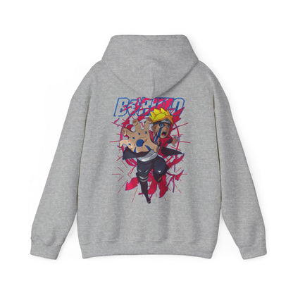 Boruto Naruto Next Generations Back Print Hoodie – 100% Cotton Anime Hoodie for Boruto Fans