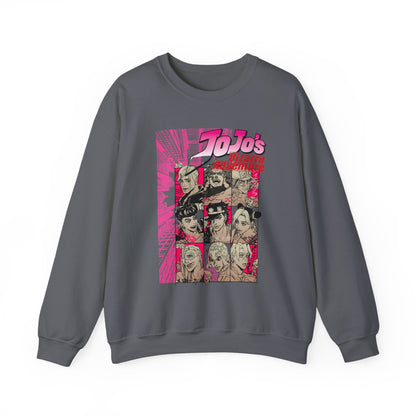 JoJo’s Bizarre Adventure Sweatshirt – 100% Cotton Anime Pullover Featuring Joestar & Stand Designs – Stylish Otaku Clothing