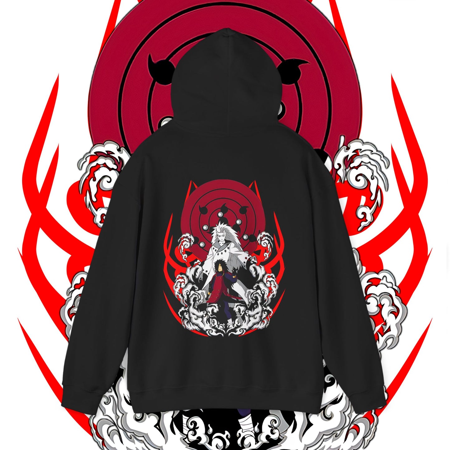 Madara Uchiha Naruto Back Print Hoodie 100% Cotton