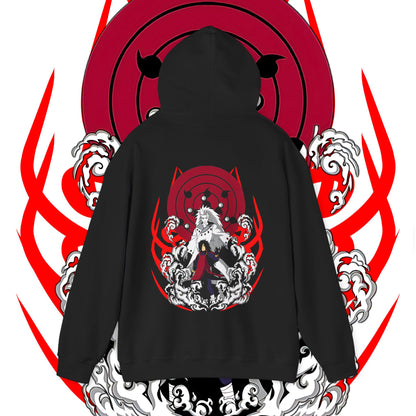 Madara Uchiha Naruto Back Print Hoodie 100% Cotton