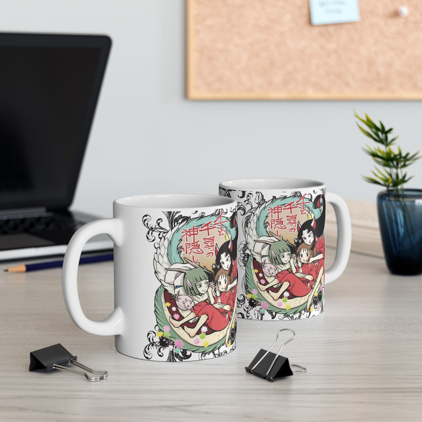 Spirited Away Cool Anime Mug – Studio Ghibli Ceramic Coffee Cup – 11oz & 15oz Gift for Anime Fans