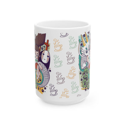 Spirited Away Mug – Studio Ghibli Coffee Cup 11oz & 15oz – Anime Gift Featuring Chihiro & Haku