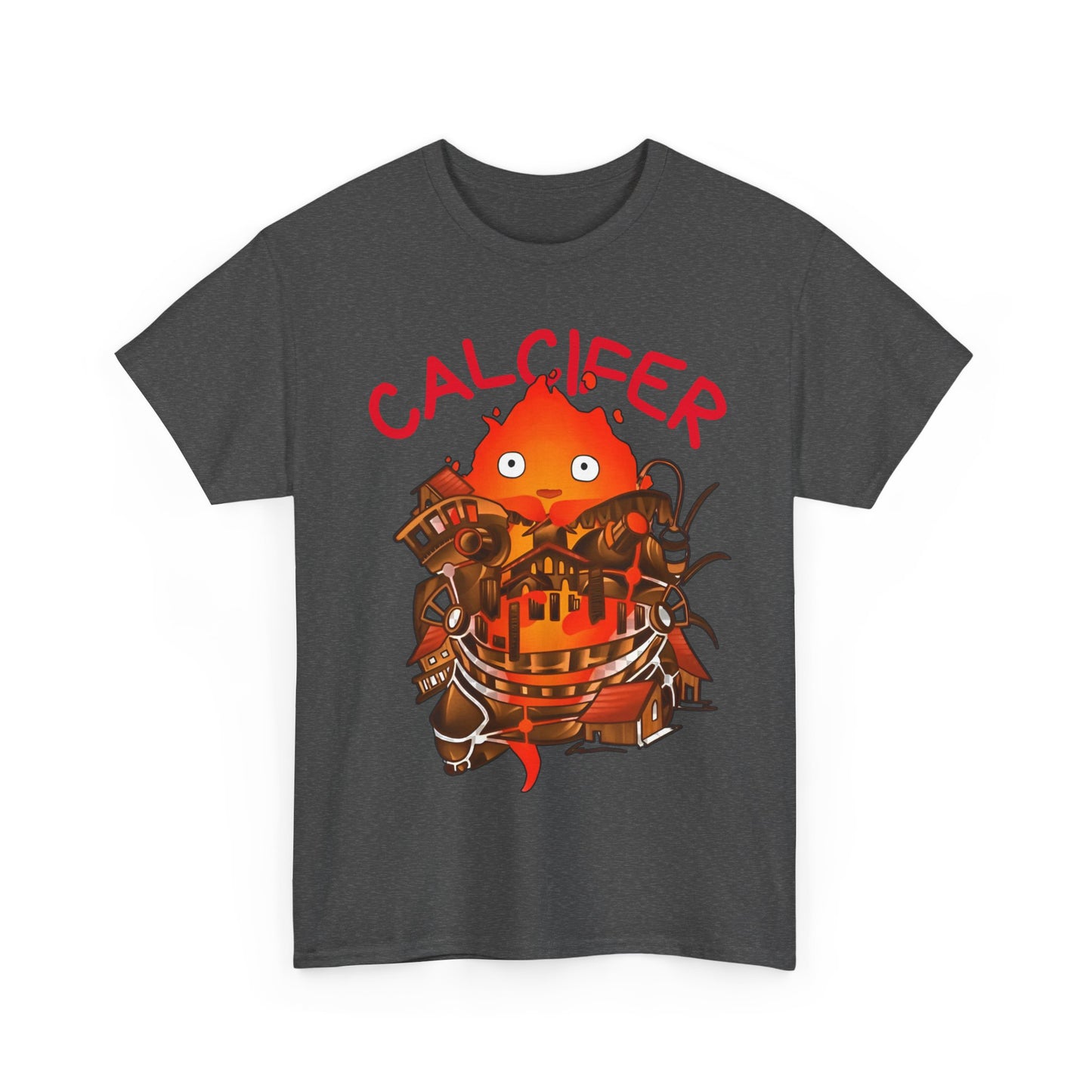 Calcifer Castle T-Shirt | 100% Cotton Howl’s Moving Castle Ghibli Tee