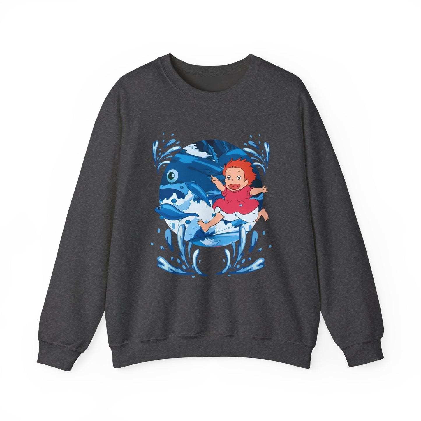 Ponyo Studio Ghibli Sweatshirt – Cozy 100% Cotton Anime Pullover for Ghibli Fans