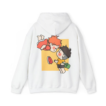 Ponyo & Sosuke Back Print Hoodie – 100% Cotton Gildan 18500 | Studio Ghibli Anime