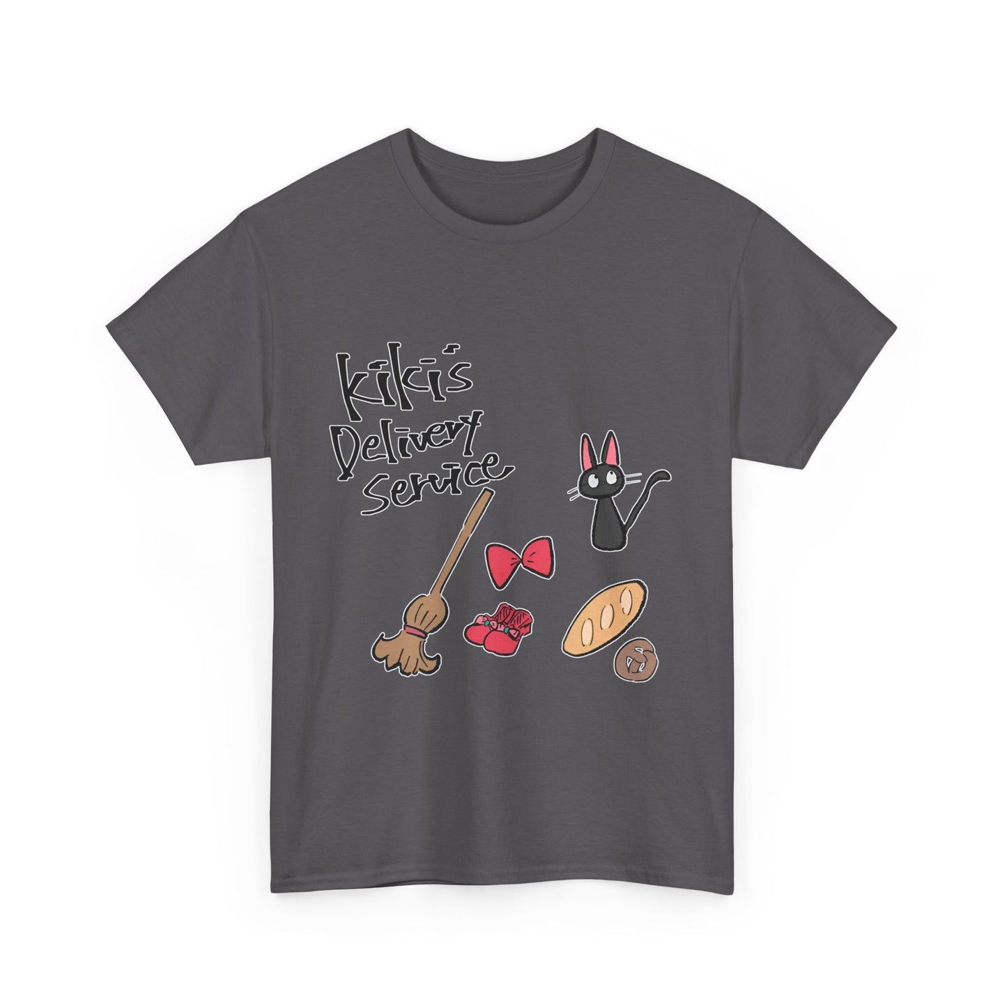 Jiji Cat Ghibli T-Shirt – 100% Cotton Kiki’s Delivery Service Tee