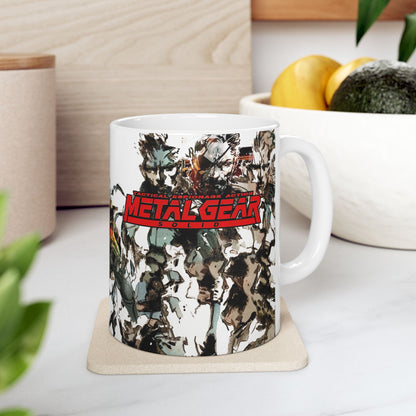 Metal Gear Fox Hound Mug – 11oz & 15oz Ceramic Coffee Cup – Tactical Espionage Action Gamer Gift