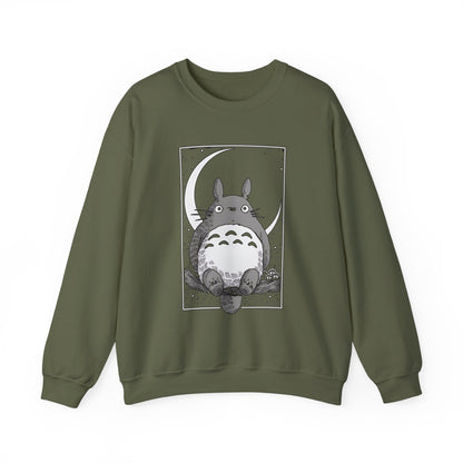 Totoro Night Dreams Sweatshirt – Cozy 100% Cotton Studio Ghibli Pullover for Anime Lovers