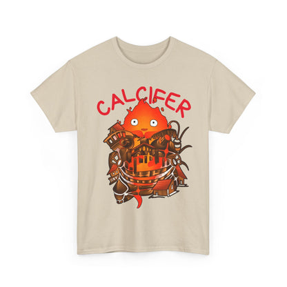 Calcifer Castle T-Shirt | 100% Cotton Howl’s Moving Castle Ghibli Tee