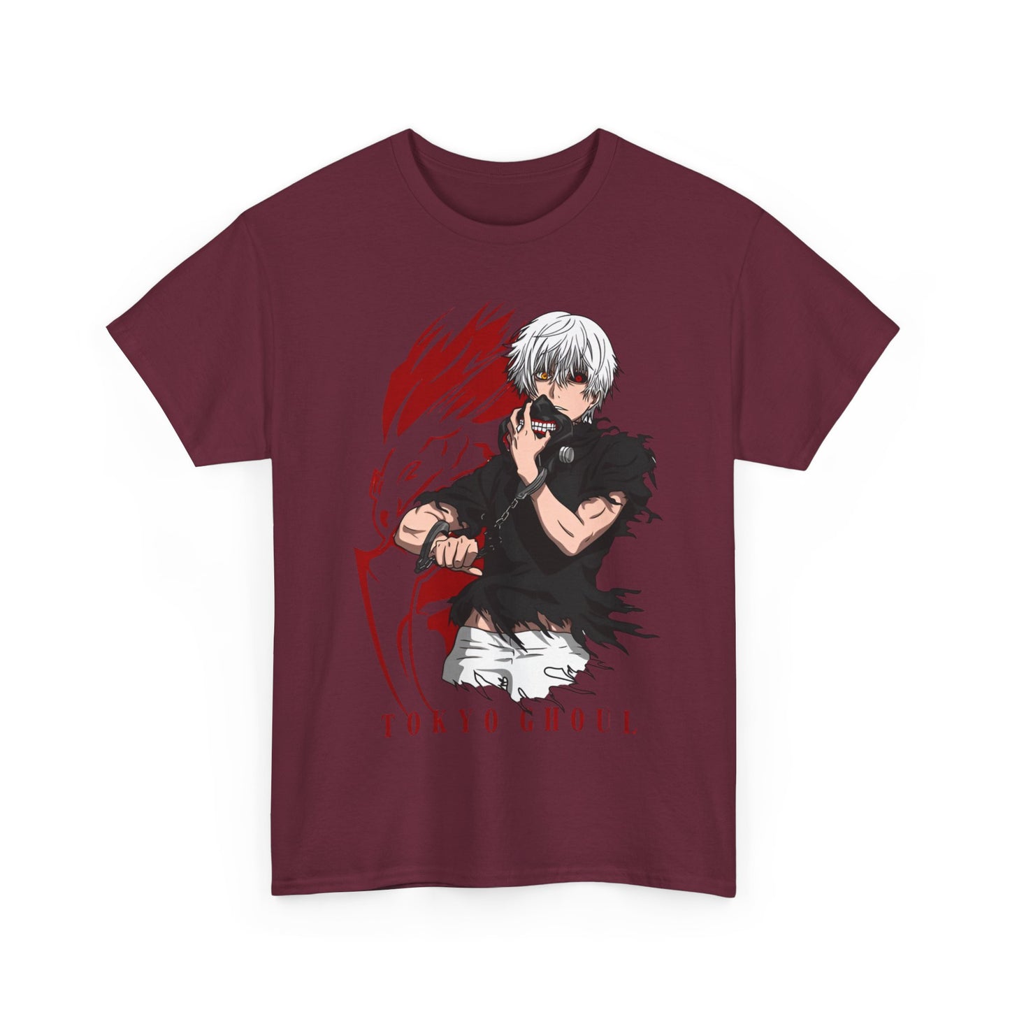 Ken Kaneki Tokyo Ghoul T-Shirt – 100% Cotton Anime Tee for Ghoul Fans