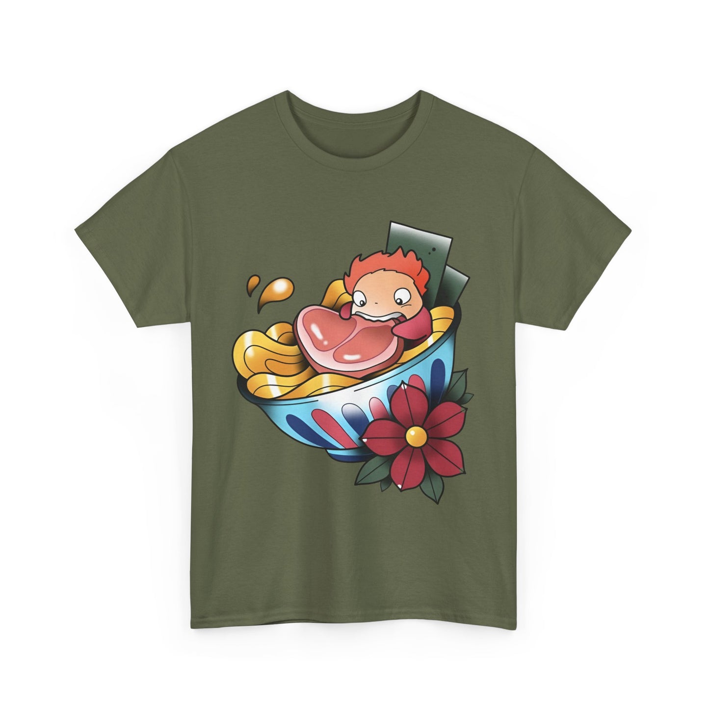 Ponyo Snack Jam T-Shirt | 100% Cotton Studio Ghibli Anime Tee