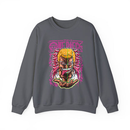 Donquixote Doflamingo Sweatshirt – One Piece 100% Cotton Pullover for Anime Fans