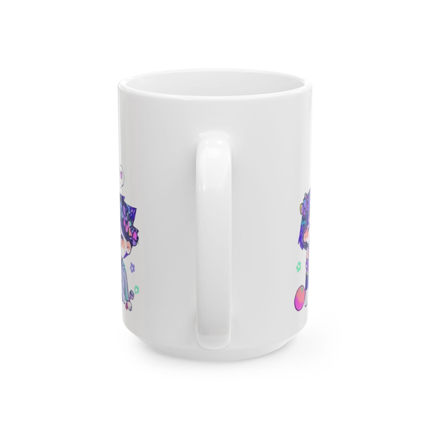 Family Omori Mug – Cute Omori Characters Ceramic Cup – 11oz & 15oz Coffee Mug for Anime and Game Fans