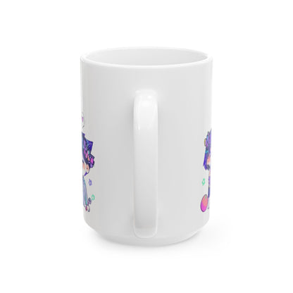 Family Omori Mug – Cute Omori Characters Ceramic Cup – 11oz & 15oz Coffee Mug for Anime and Game Fans