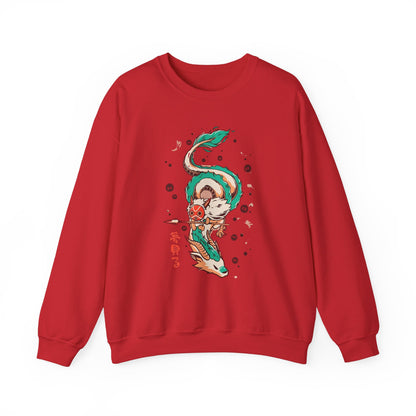 Haku and Princess Mononoke Sweatshirt – 100% Cotton Studio Ghibli Pullover for Anime Fans