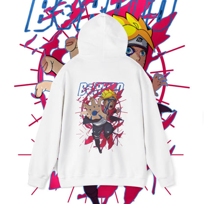Boruto Hero Back Print Hoodie – Anime Streetwear Cotton Pullover