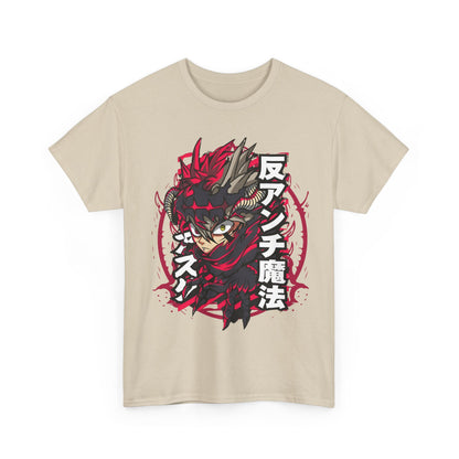 Asta Black Clover T-Shirt – 100% Cotton Anime Tee for Magic Knight Fans