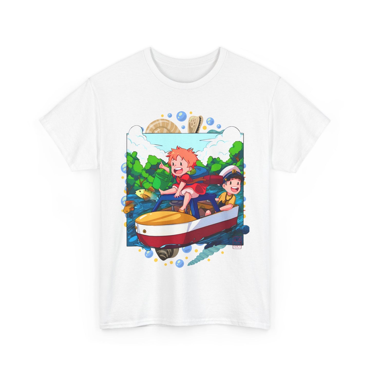 Ponyo Art T-Shirt – 100% Cotton Studio Ghibli Anime Tee