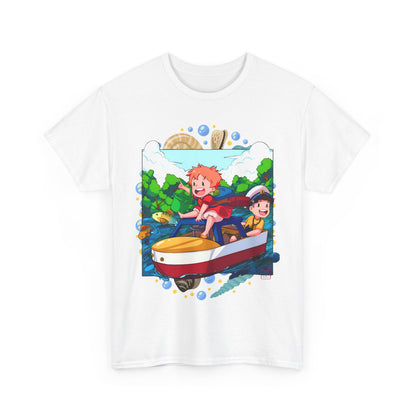 Ponyo Art T-Shirt – 100% Cotton Studio Ghibli Anime Tee