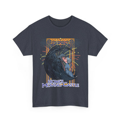 Howl’s Moving Castle T-Shirt – 100% Cotton Anime Tee | Studio Ghibli Fan Shirt
