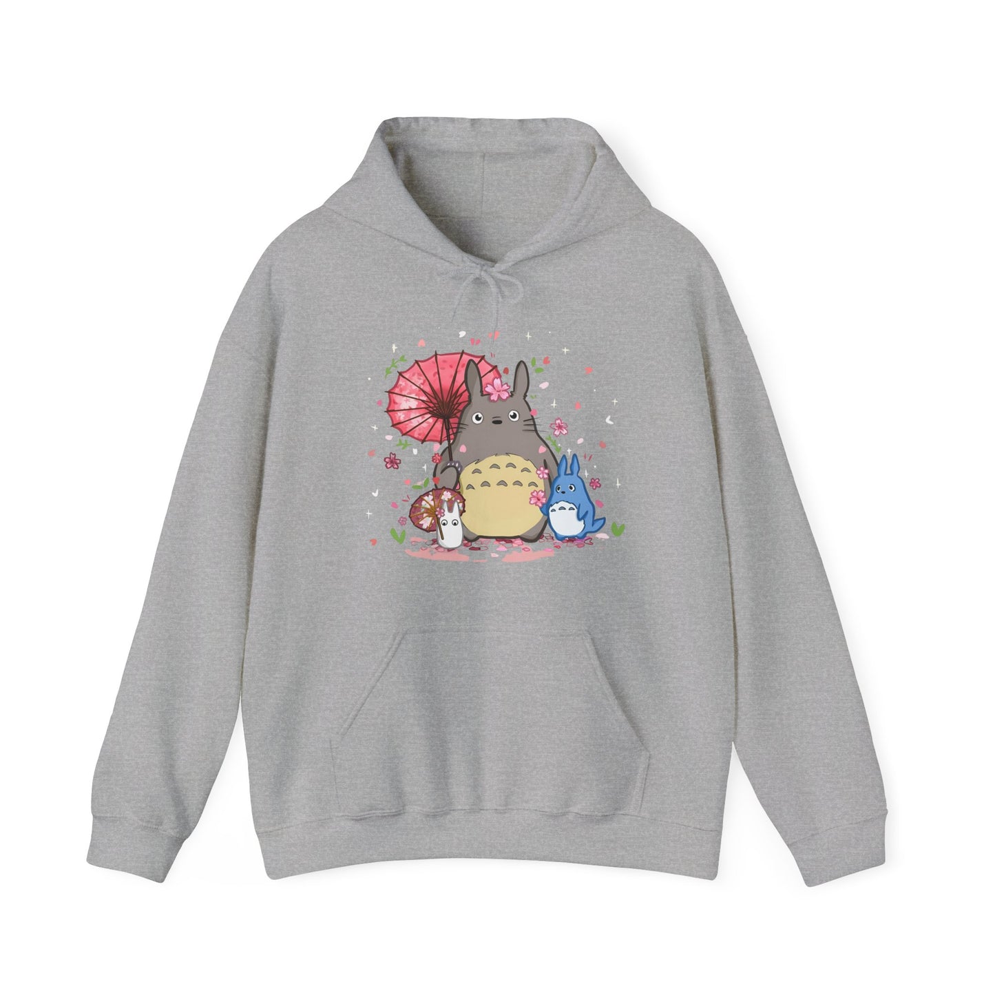 My Neighbor Totoro Studio Ghibli Hoodie – 100% Cotton Gildan 18500 Pullover with Front Print