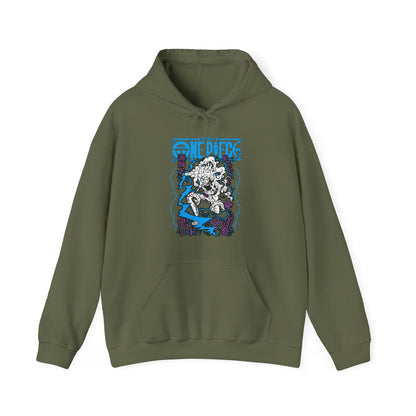 Luffy Gear Hoodie – 100% Cotton One Piece Hoodie Featuring Gear 5 Anime Design
