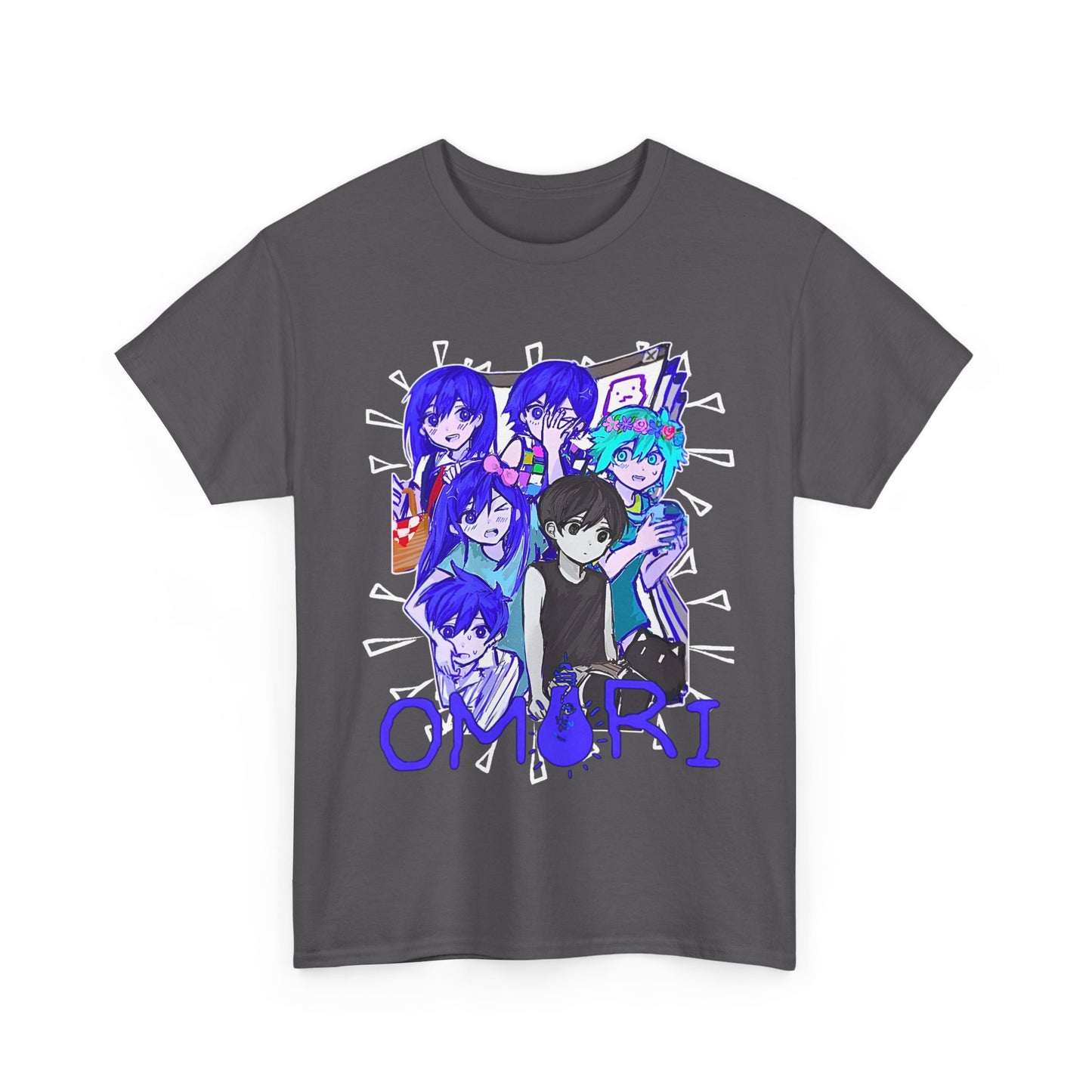 OMORI Family T-Shirt – 100% Cotton Indie Game Tee Featuring Sunny and Friends