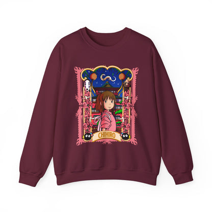 Spirited Away Chihiro Sweatshirt – 100% Cotton Studio Ghibli Pullover for Anime Fans