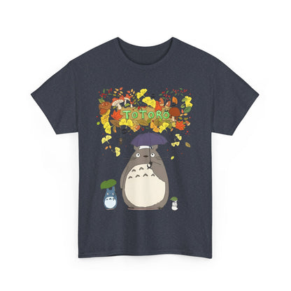 Totoro Flowers T-Shirt – 100% Cotton Studio Ghibli Floral Anime Tee