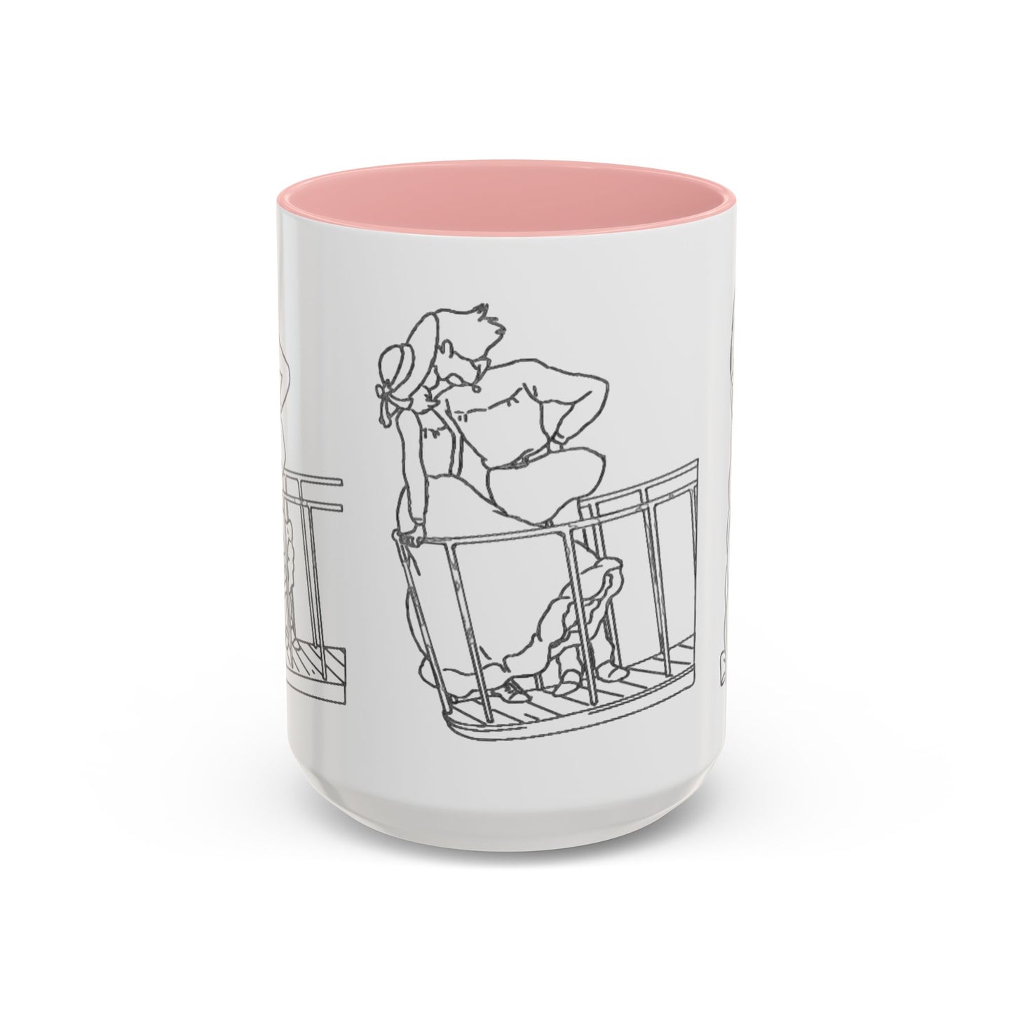 Sophie and Howl Accent Mug – Romantic Ghibli Color Handle Cup 11oz & 15oz – Howl’s Moving Castle Anime Love Gift