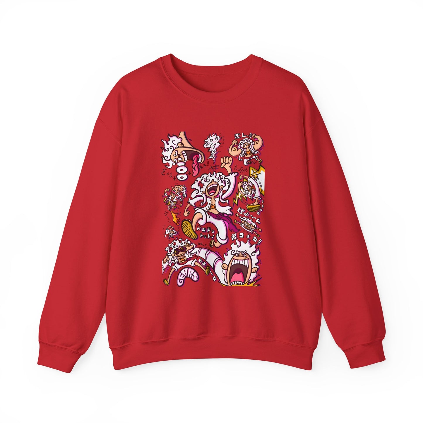 Funny Luffy One Piece Sweatshirt – 100% Cotton Anime Pullover for Straw Hat Fans