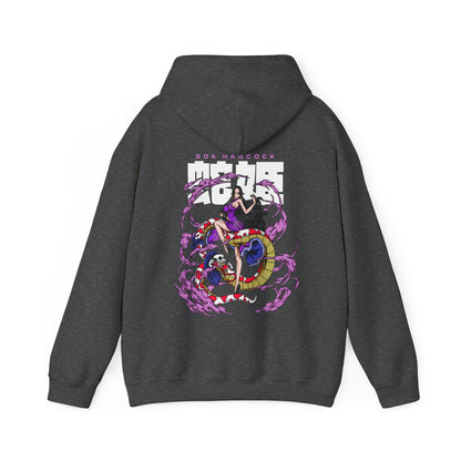 Boa Hancock Back Print Hoodie – 100% Cotton One Piece Anime Sweatshirt
