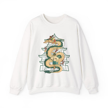 Haku Spirited Away Sweatshirt – 100% Cotton Studio Ghibli Anime Pullover for Fans