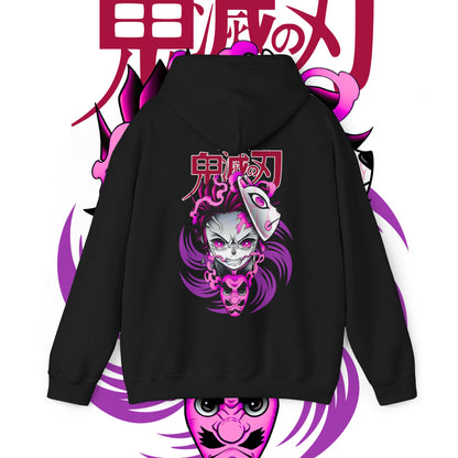 Tanjiro Mask Fury Back Print Hoodie | Demon Slayer | 100% Cotton