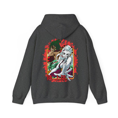 Daki Gyutaro Demon Slayer Back Print Hoodie – 100% Cotton Anime Hoodie for Upper Moon Fans