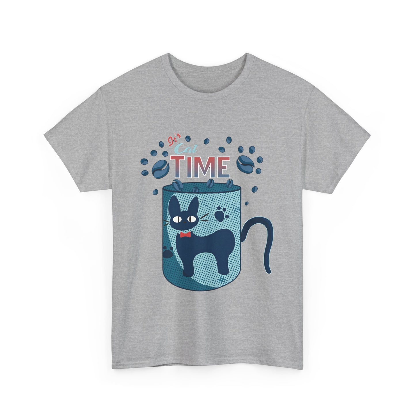 Jiji Cat Tea Time T-Shirt | Kiki’s Delivery Service Anime Tee