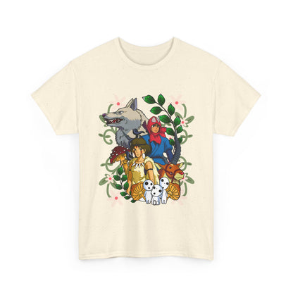 Princess Mononoke Art Cover T-Shirt – 100% Cotton Studio Ghibli Anime Tee